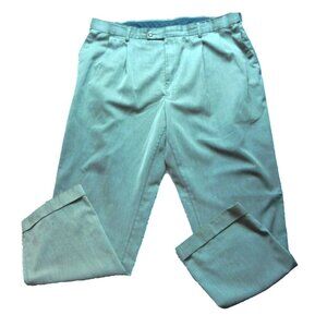 Braggi by Louis Raphael Pants Adult 40x32 Pleated Straight Leg‎ Rayon Dress Mens